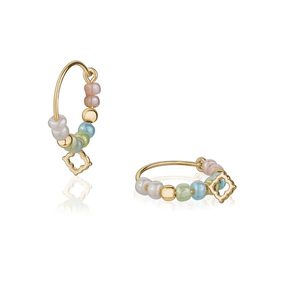 With Love Darling, Community Hoop Beaded Earrings